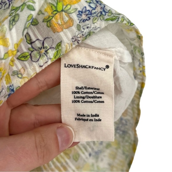 LoveShackFancy Girls 12Y Multicolor Floral High-Low Skirt - Picture 4 of 5